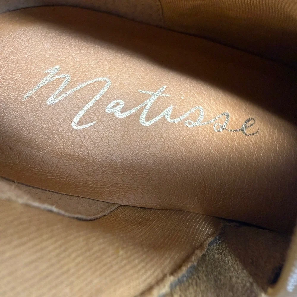 Matisse Womens Tan Suede Over The Knee Boots Pointed Toe Block Heel Size 7.5M